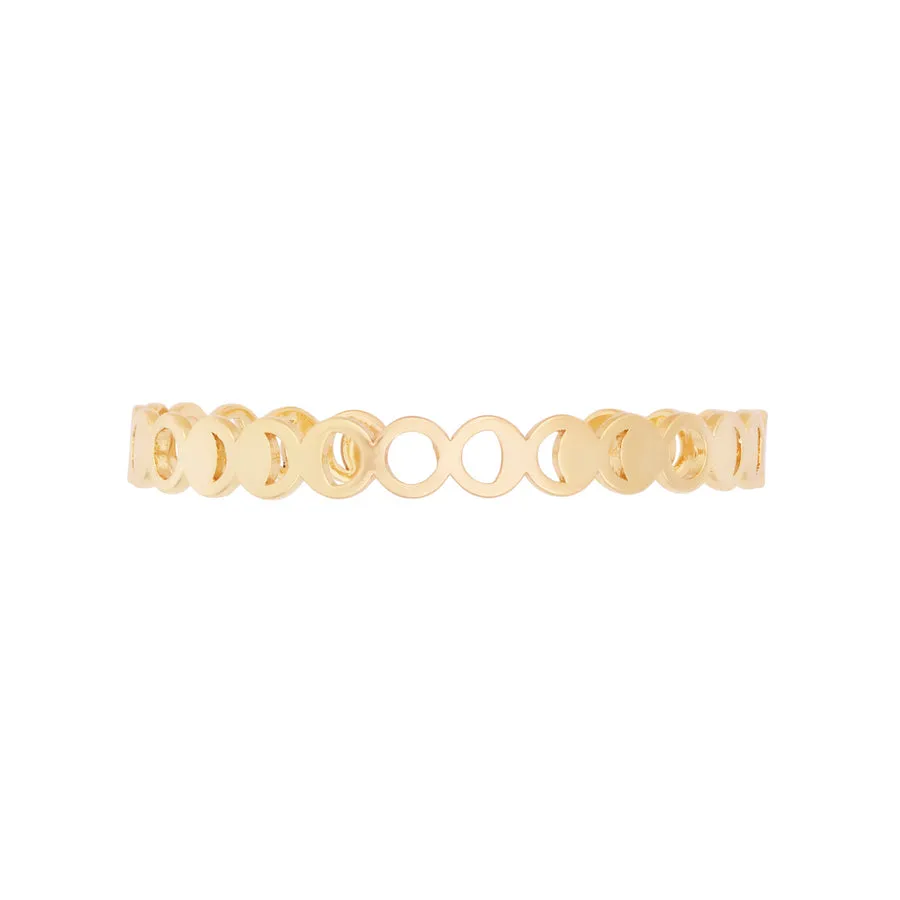 Moon Phases Gold Bangle