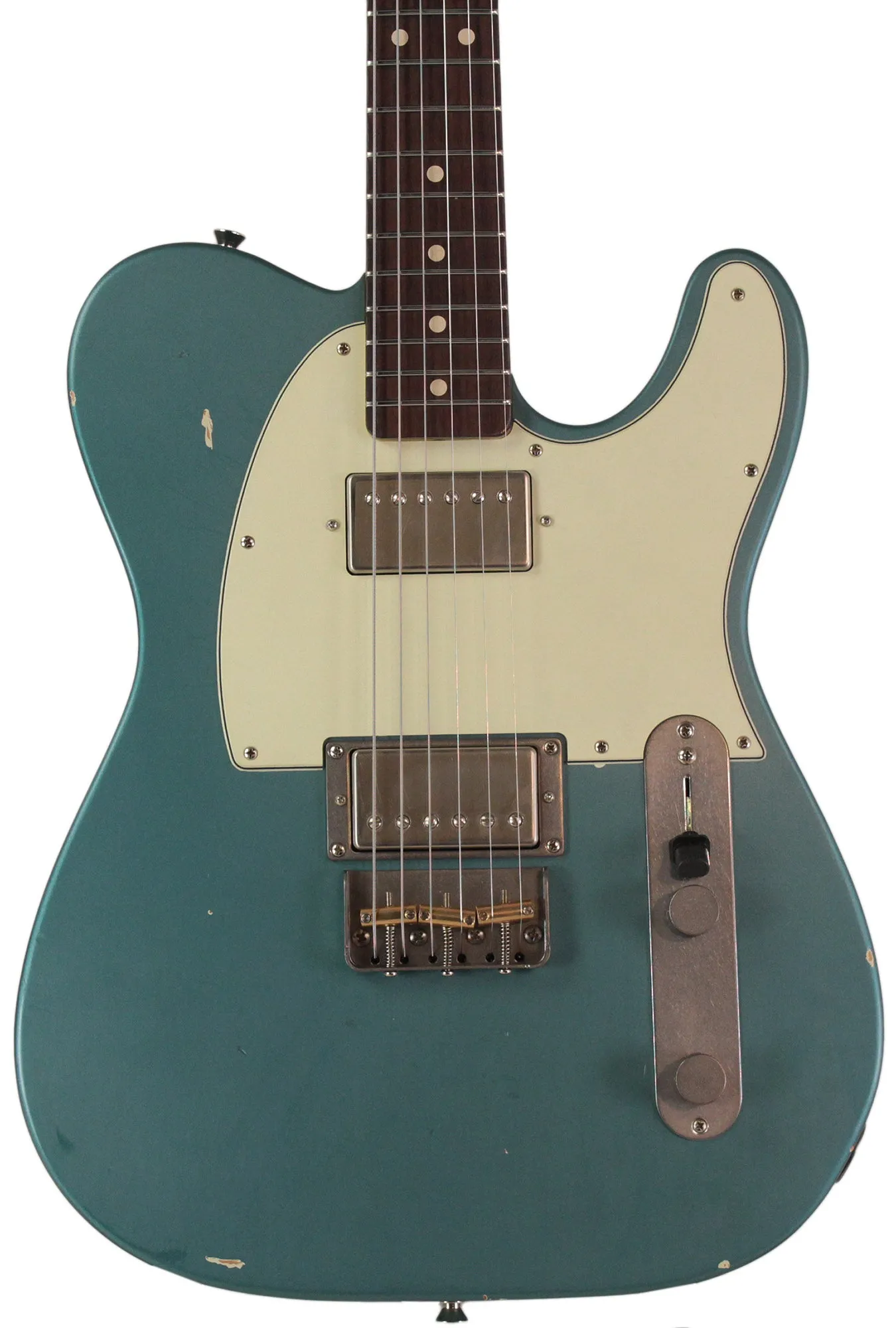 Nash T2HB Guitar, Ocean Turquoise, Lollar Imperials, Light Aging