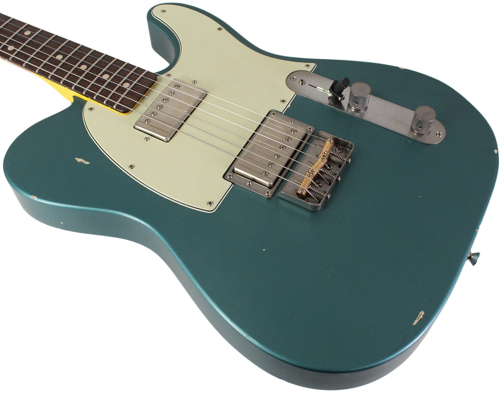 Nash T2HB Guitar, Ocean Turquoise, Lollar Imperials, Light Aging