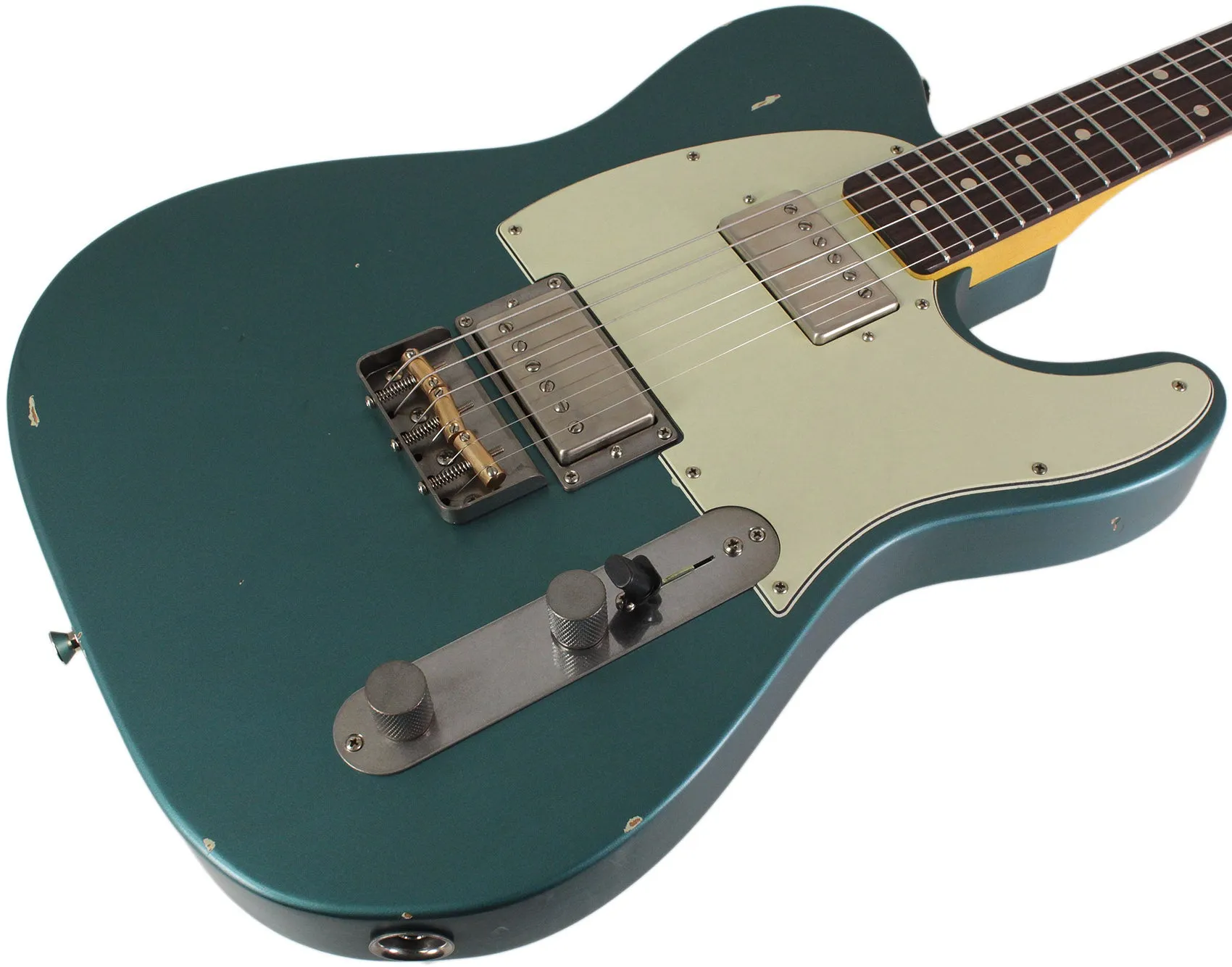 Nash T2HB Guitar, Ocean Turquoise, Lollar Imperials, Light Aging