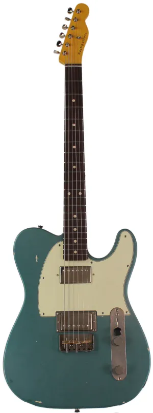 Nash T2HB Guitar, Ocean Turquoise, Lollar Imperials, Light Aging