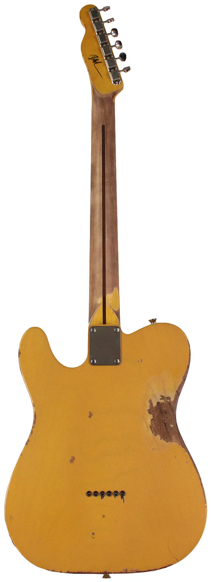 Nash T52 Guitar, Butterscotch Blonde, Humbucker, Heavy Aging