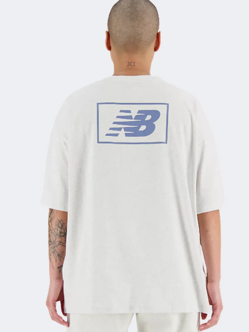 New Balance Essential Graphic Women Lifestyle T-Shirt Sea Salt Heather