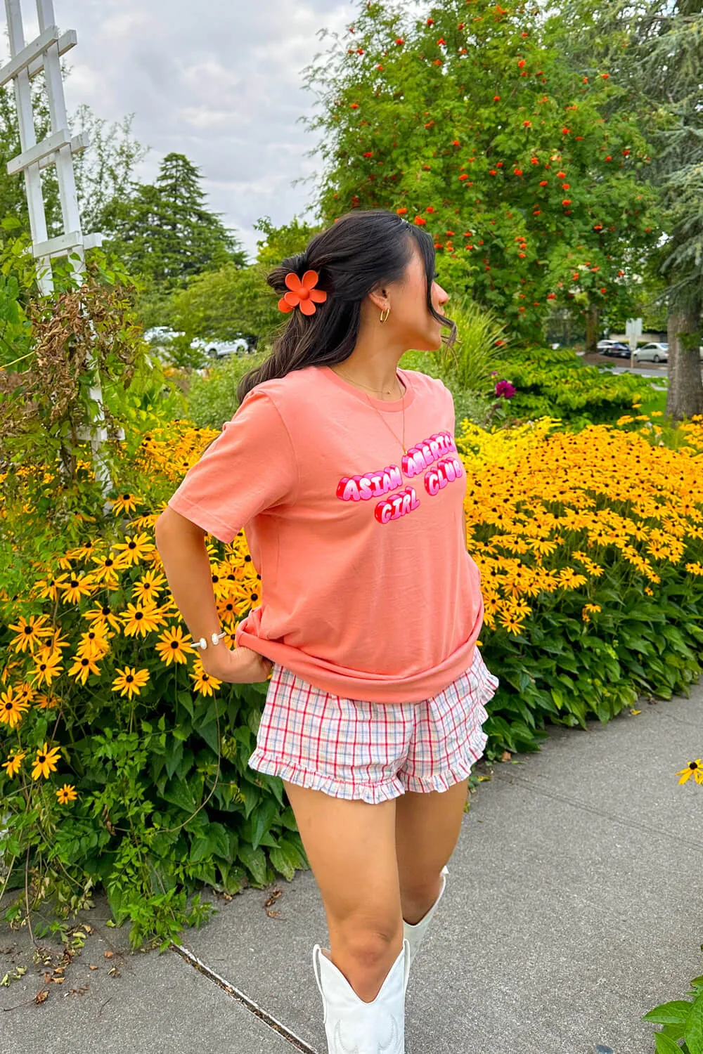 Peach Bubble Tee