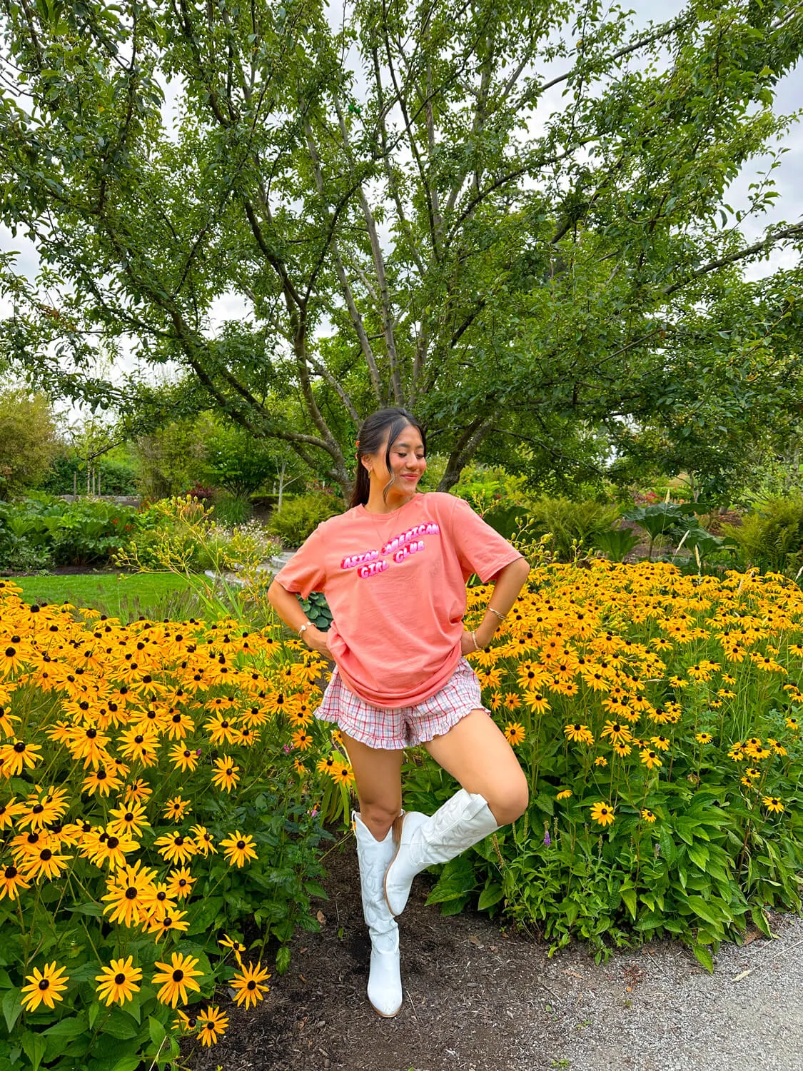 Peach Bubble Tee