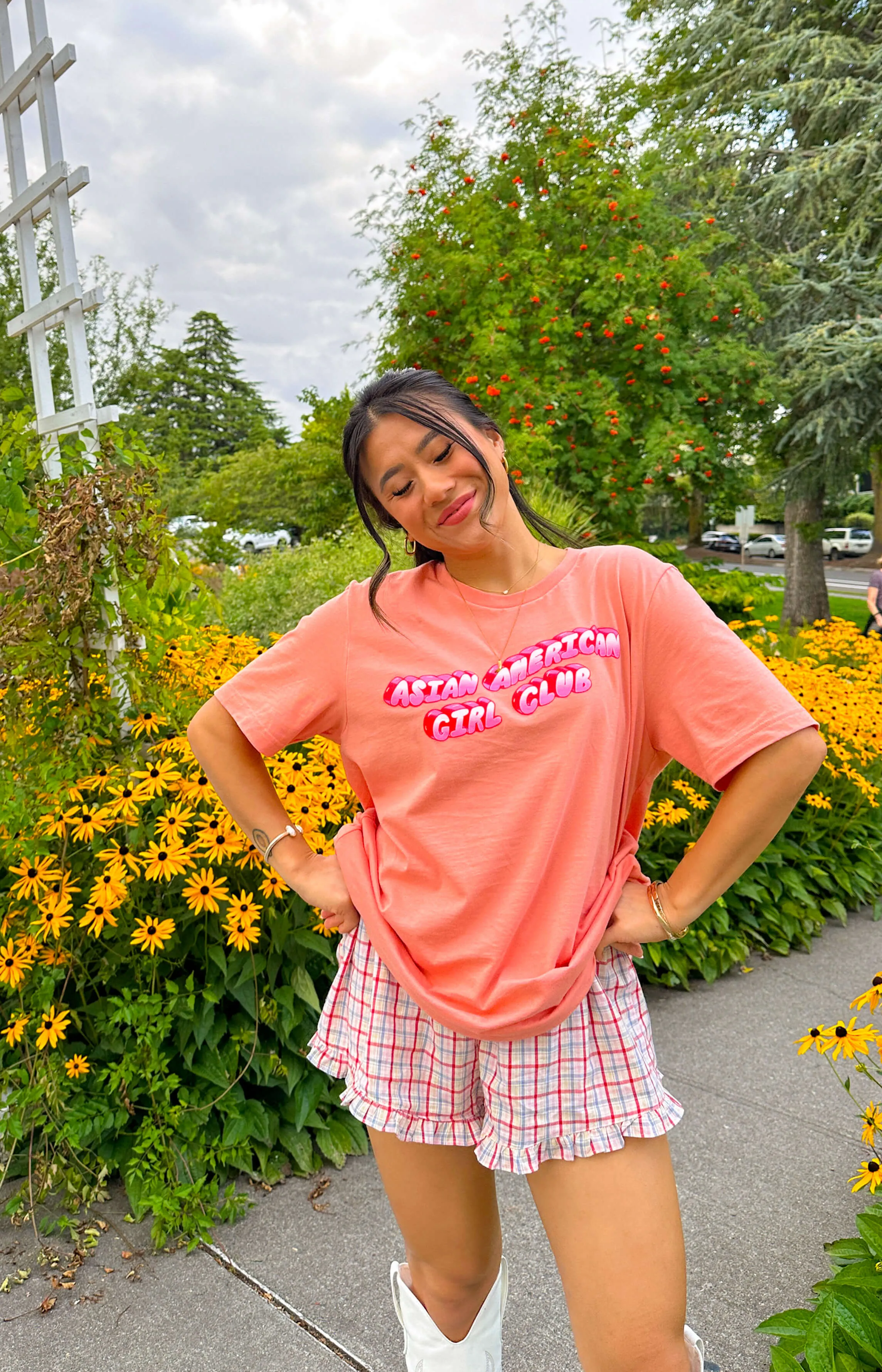 Peach Bubble Tee