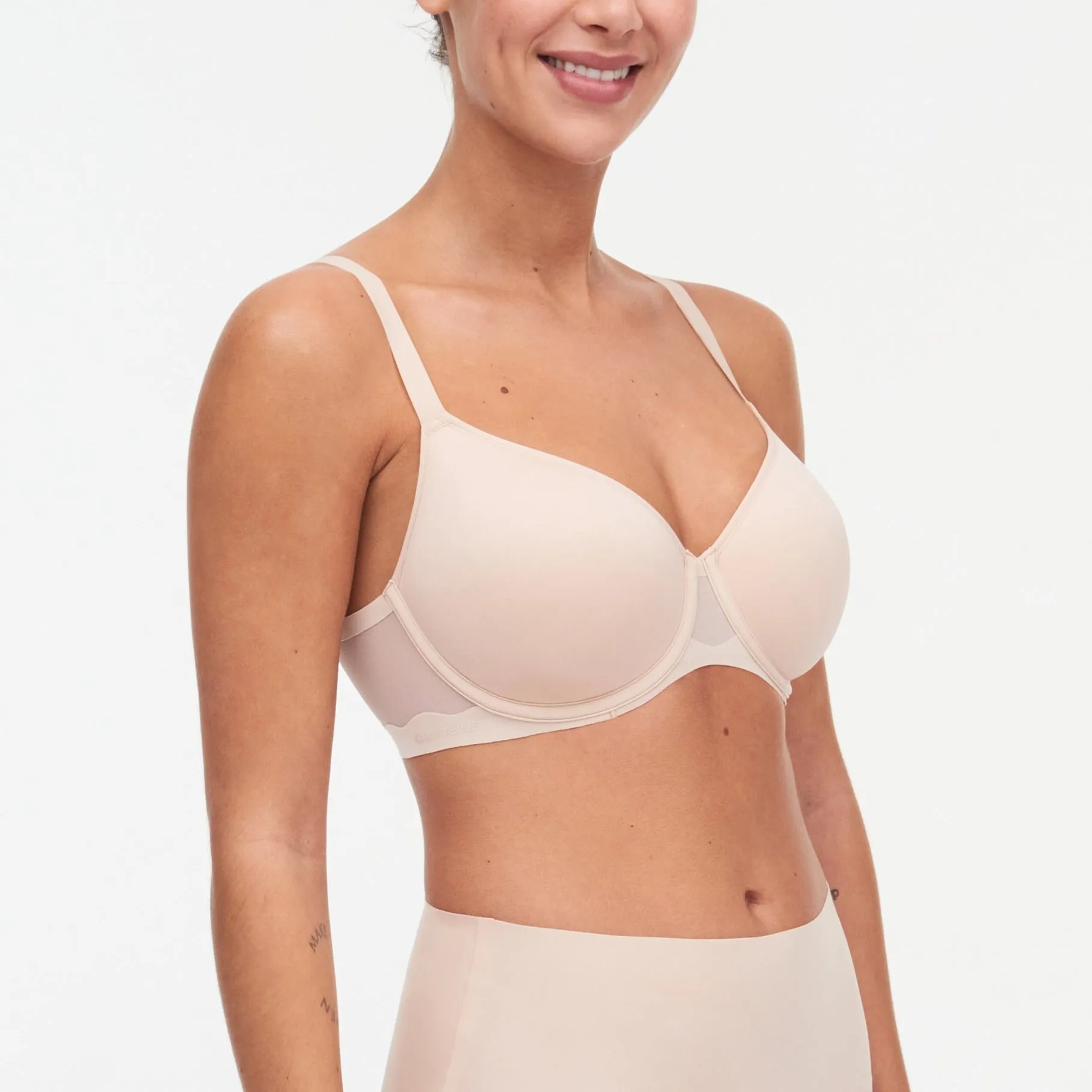 Pure Light Coque Spacer T-Shirt Bra In Nude Blush - Chantelle