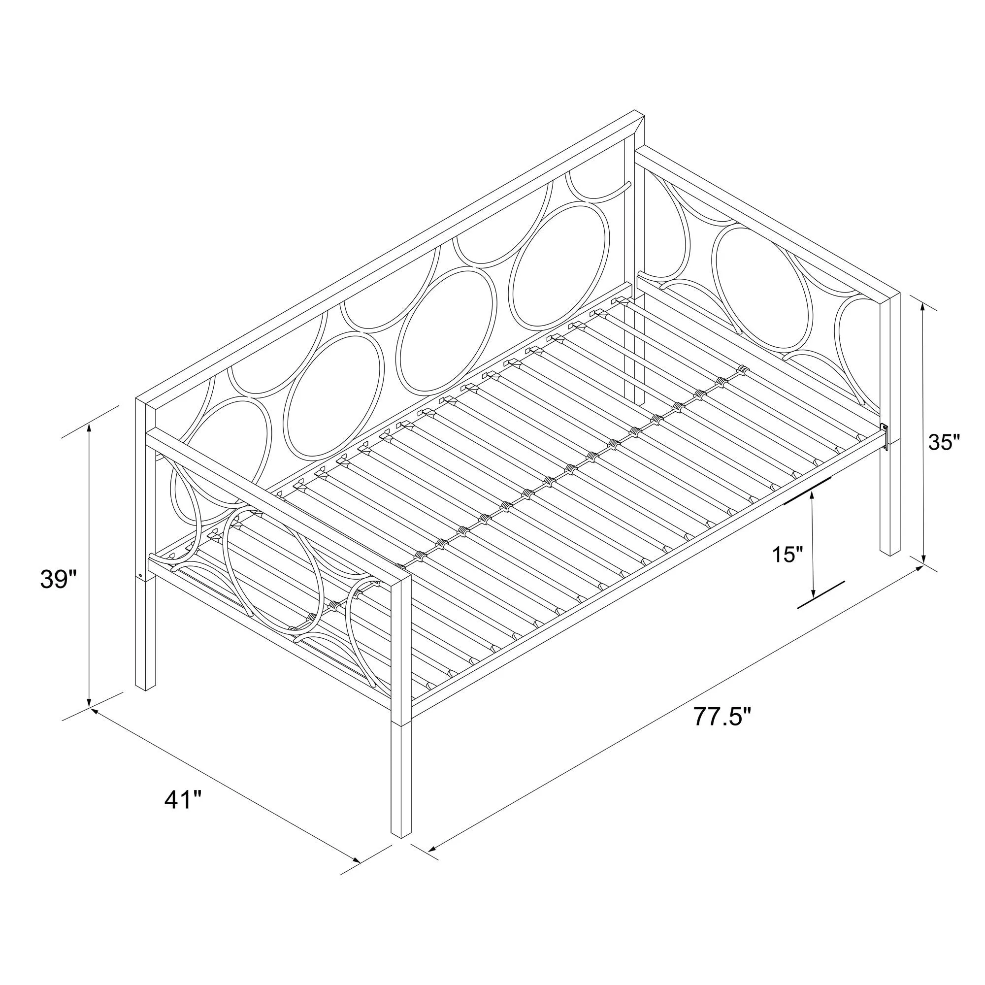 Rebecca Metal Daybed