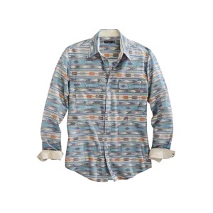 Roper Men's Ghost Aztec Grey Shirt