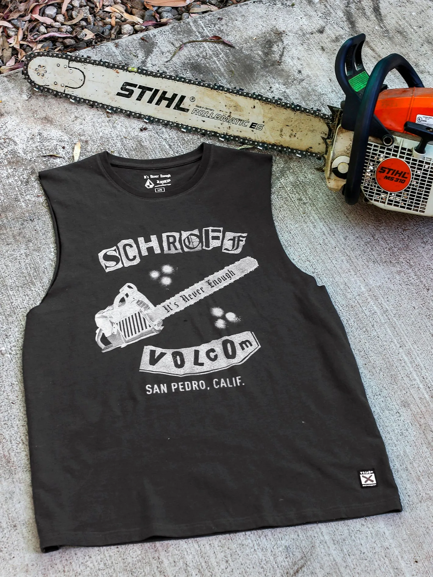 Schroff X Volcom Sleeveless Tee - Stealth