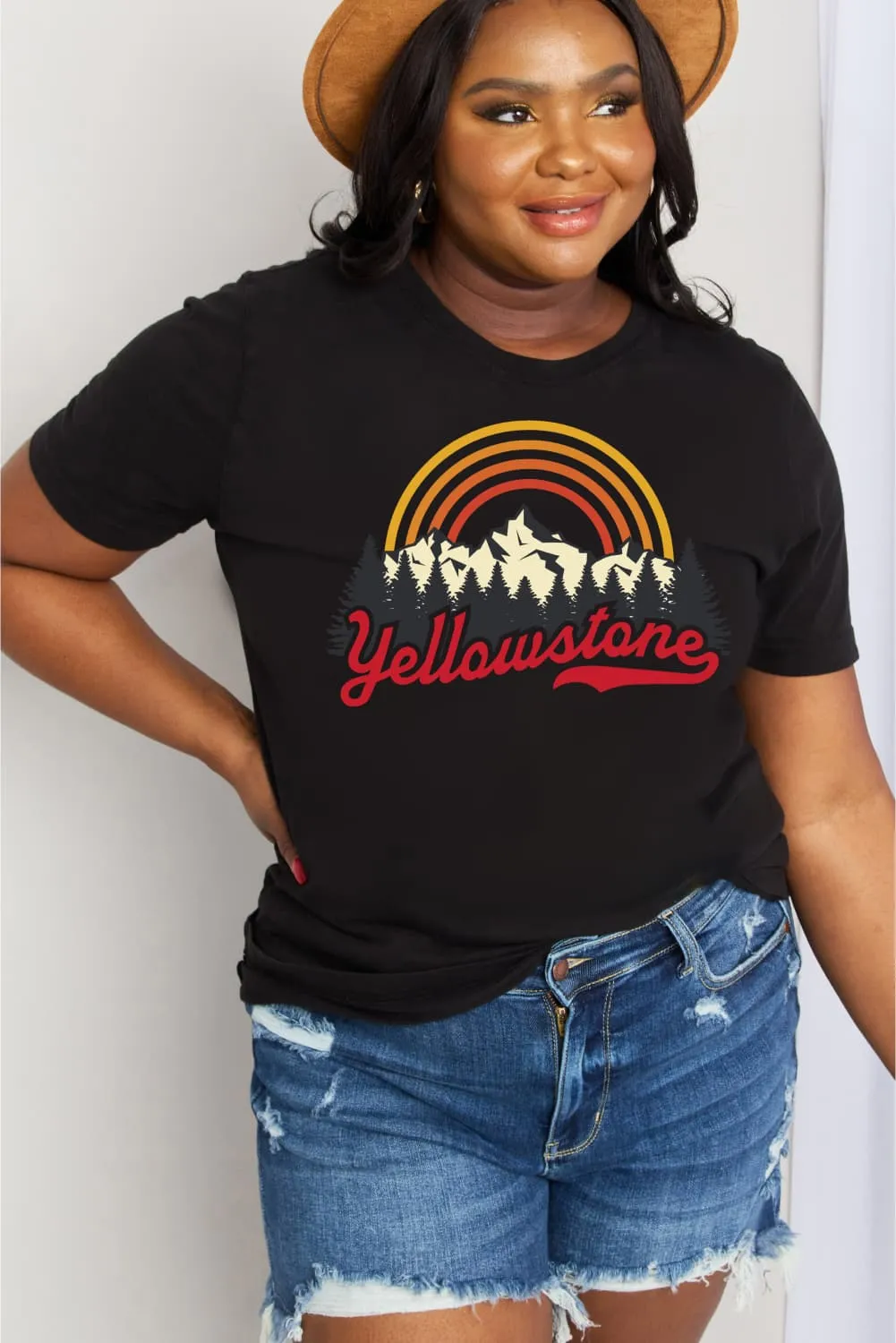 Simply Love Full Size YELLOWSTONE Graphic Cotton Tee