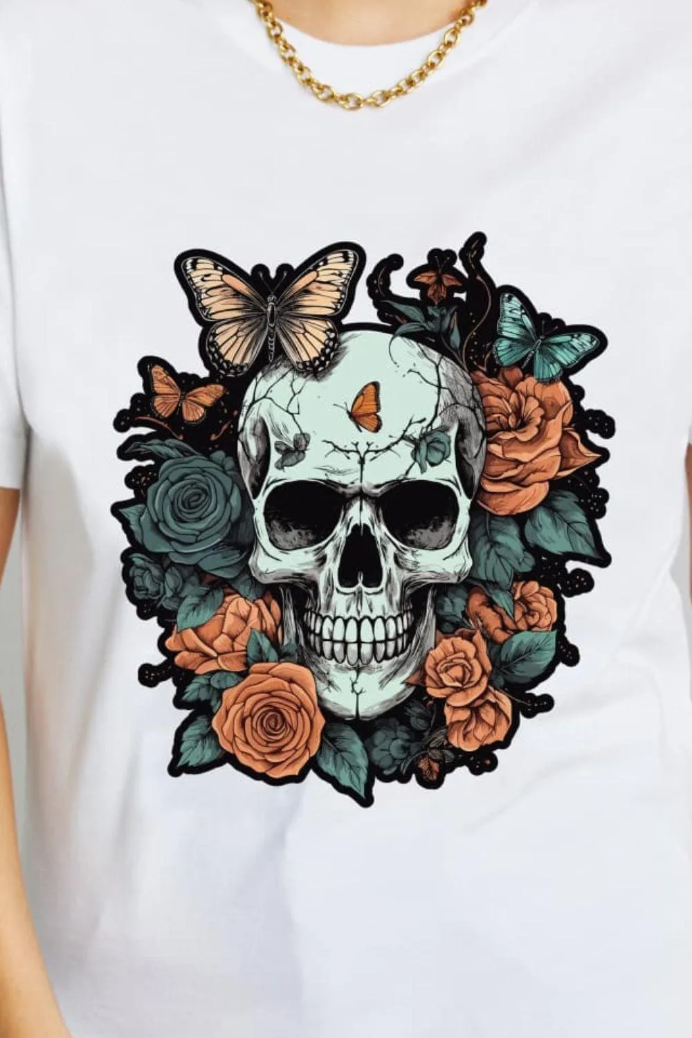 Simply Love Simply Love Full Size Skull Graphic Cotton T-Shirt