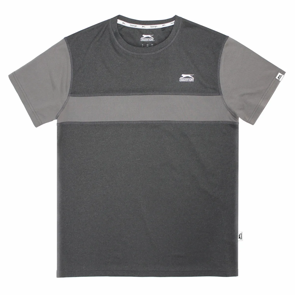 Slazenger men's doubles poly crewneck tee