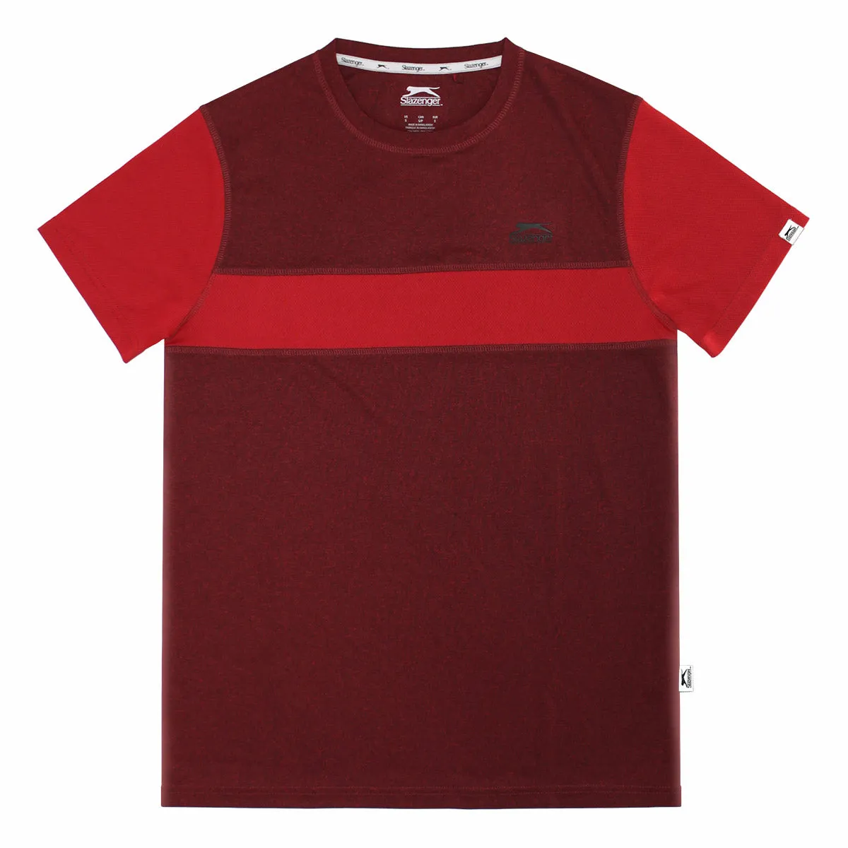 Slazenger men's doubles poly crewneck tee