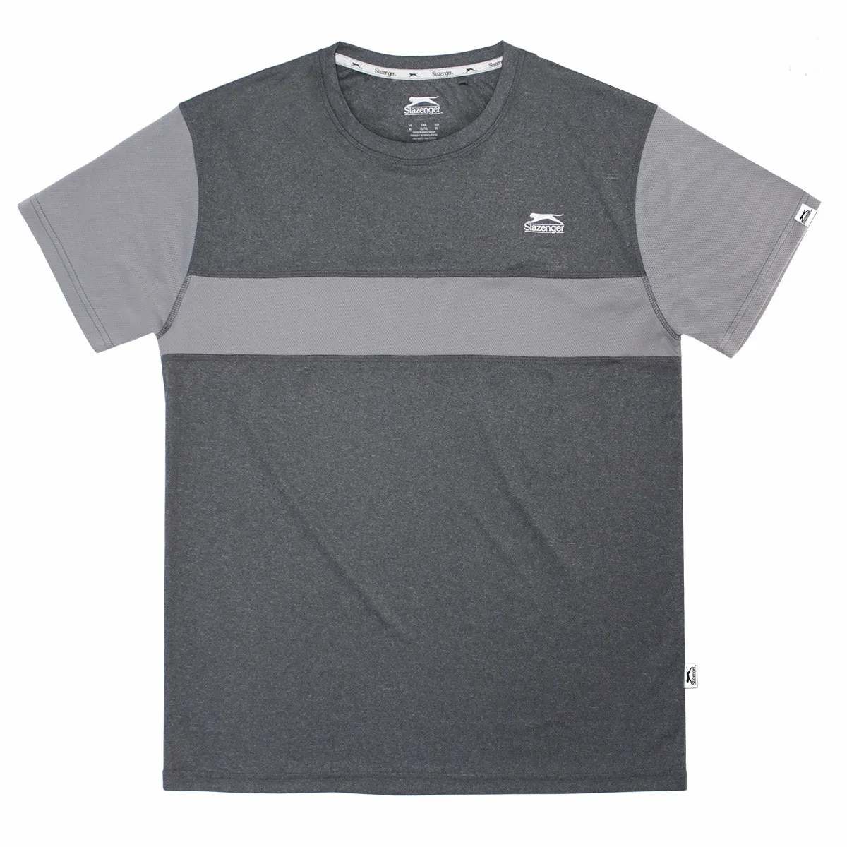 Slazenger men's doubles poly crewneck tee