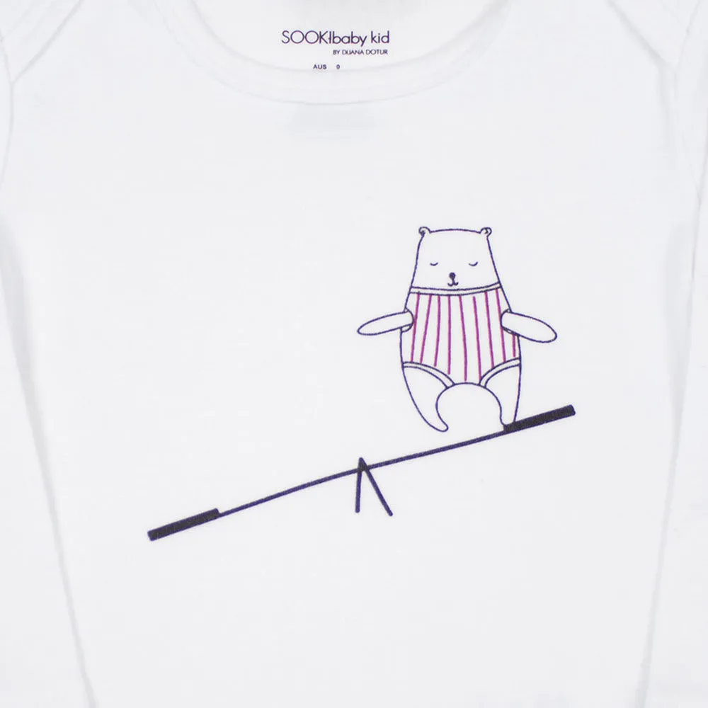 Sooki Baby Bear On A Seesaw Tee