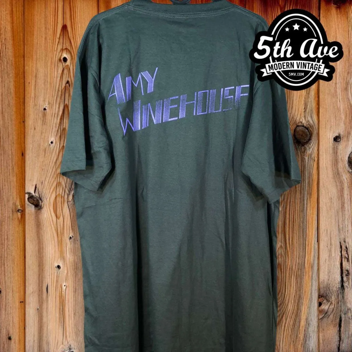 Soulful Serenade: The Amy Winehouse Single Stitch Short Sleeve Crew Neck t shirt