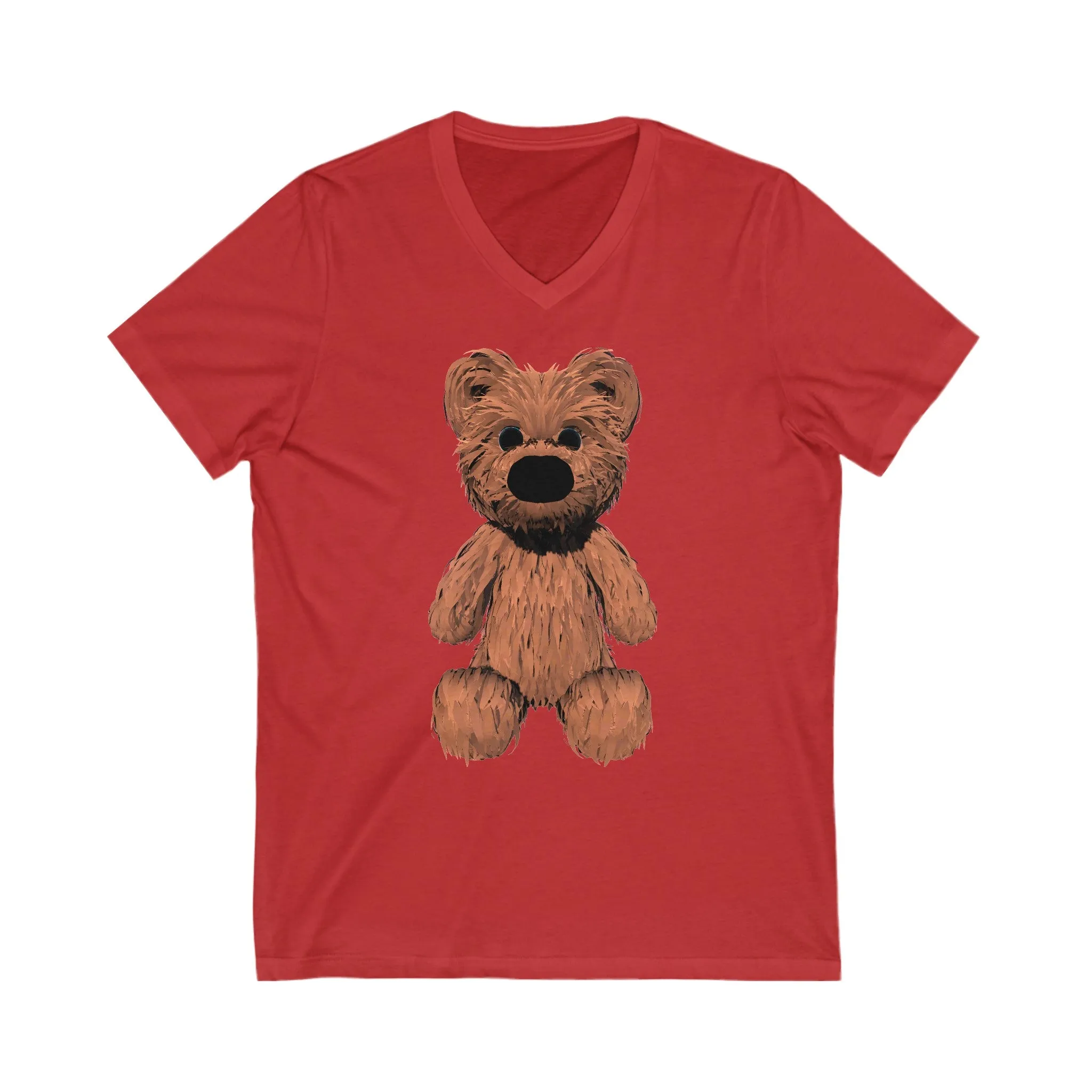 Teddy Bear Short Sleeve V-Neck Tee