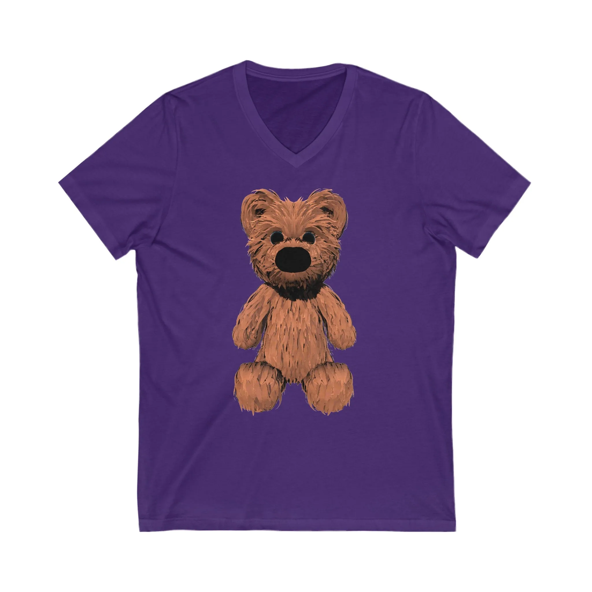 Teddy Bear Short Sleeve V-Neck Tee