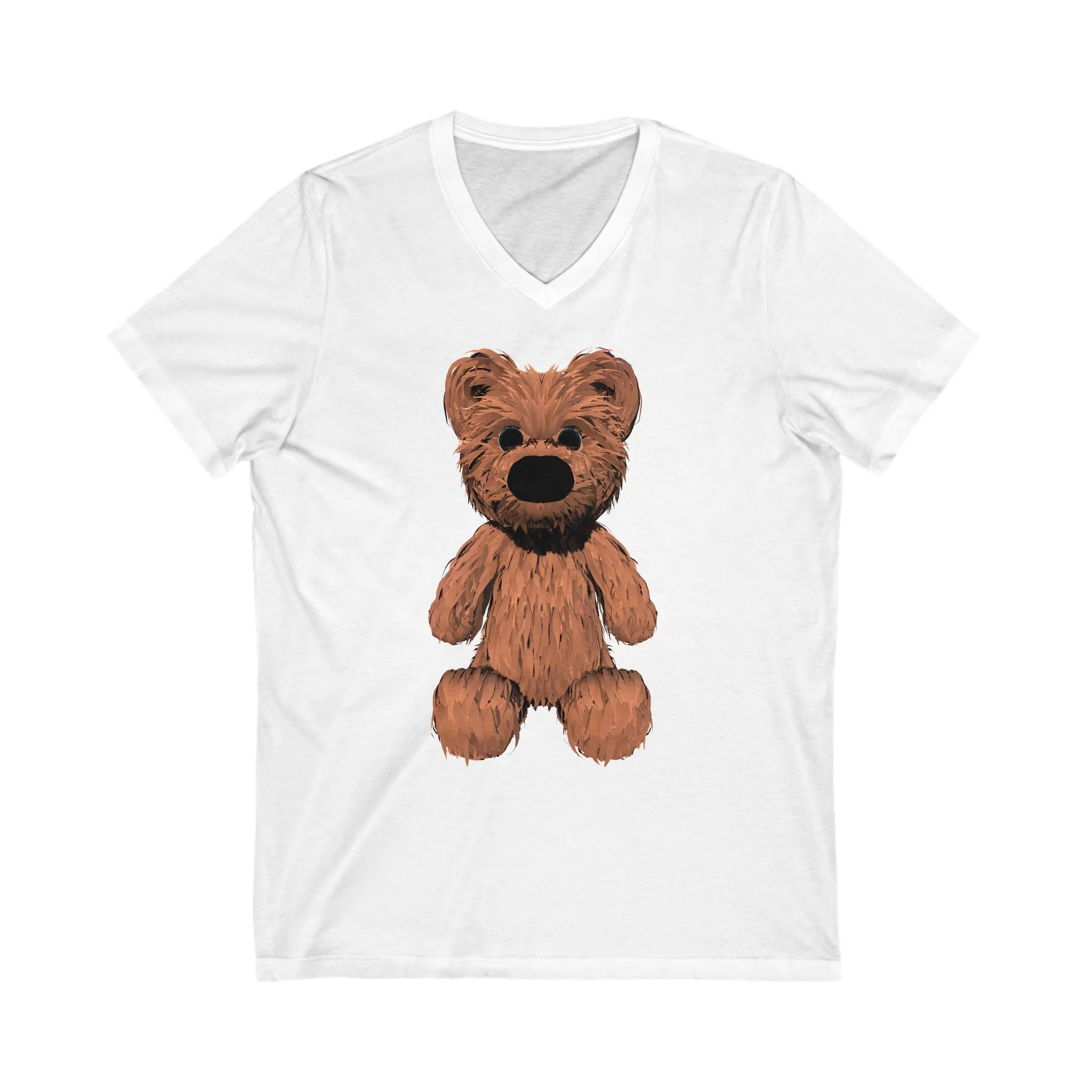 Teddy Bear Short Sleeve V-Neck Tee