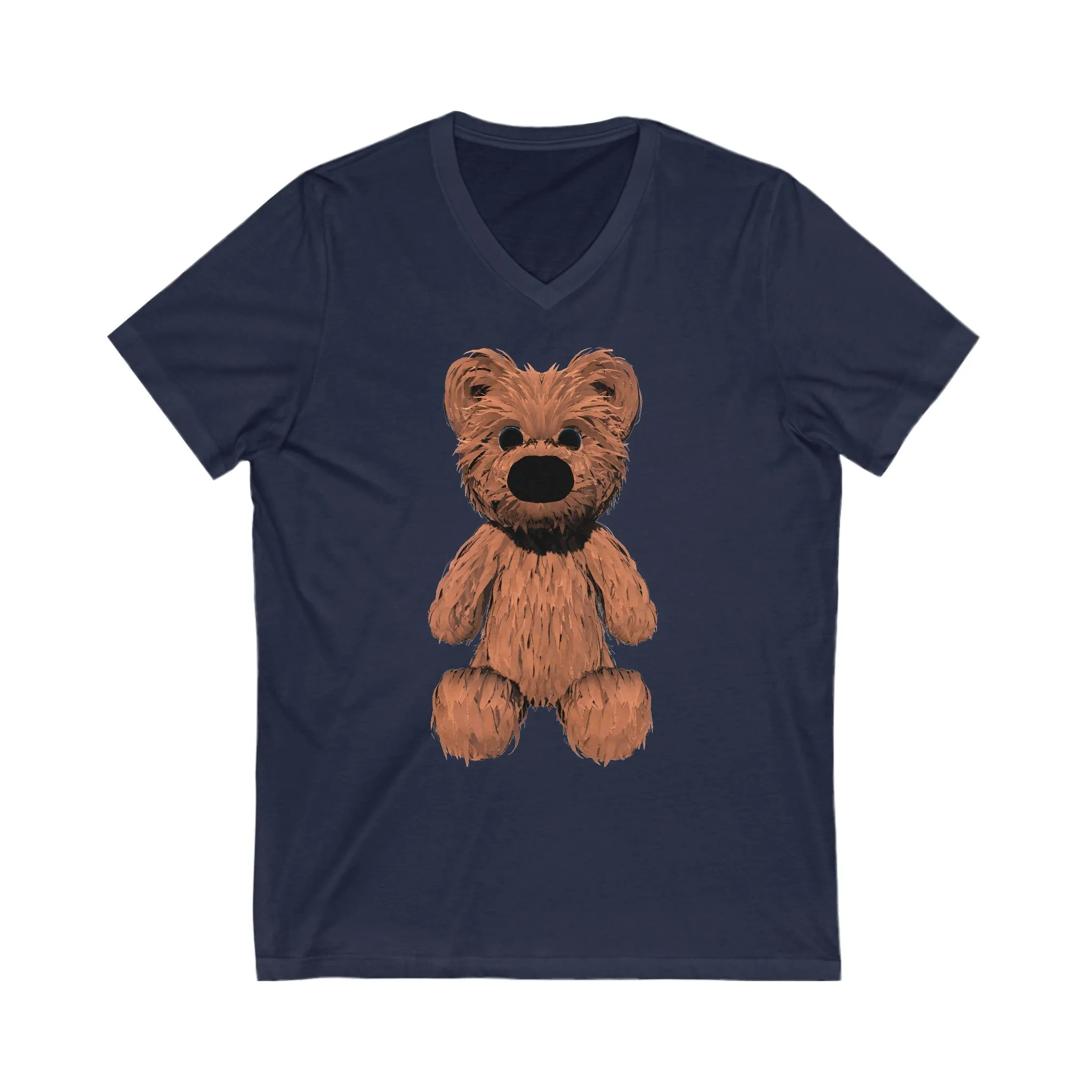 Teddy Bear Short Sleeve V-Neck Tee